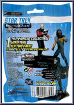Lt. Commander Data from Star Trek - HeroClix - Away Team: Next Generation manufactured by WizKids [Back]