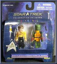 Battle Damaged Kirk / Gorn from Star Trek - Minimates - 2" Scale - Series 2 manufactured by Diamond Select [Front]