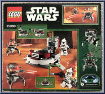 Clone Troopers vs. Droidekas from Star Wars - Attack of the Clones - Basic Series manufactured by Lego [Back]