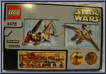 Geonosian Fighter from Star Wars - Attack of the Clones - Basic Series manufactured by Lego [Back]