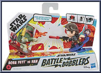 Boba Fett vs Han from Star Wars - Battle Bobblers - Basic Series manufactured by Hasbro [Front]