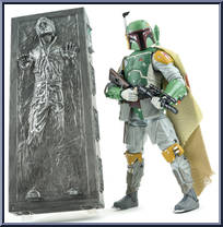 Boba Fett and Han Solo in Carbonite from Star Wars - Black Series - Red - 6" Scale - Exclusives manufactured by Hasbro [Loose]