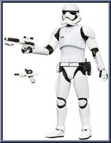 First Order Stormtrooper from Star Wars - Black Series - Red - 3.75" Scale - Wal-Mart manufactured by Hasbro [Loose]