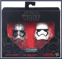 Captain Phasma  First Order Stormtrooper from Star Wars - Black Series - Titanium - Helmets manufactured by Hasbro [Front]