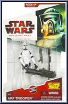 ARF Trooper from Star Wars - Clone Wars (2008) - White / Red Cards manufactured by Hasbro [Front]