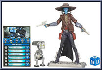 Cad Bane (with TODO 360) from Star Wars - Clone Wars (2008) - Battle Game Cards manufactured by Hasbro [Loose]