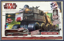 Clone Turbo Tank (with Tank Gunner) from Star Wars - Clone Wars (2008) - Vehicles manufactured by Hasbro [Front]