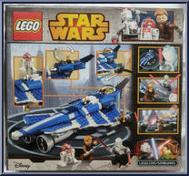 Anakin's Custom Jedi Starfighter from Star Wars - Expanded Universe - Basic Series manufactured by Lego [Back]
