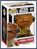 Admiral Ackbar (Yellow Suit) from Star Wars - Force Awakens - Pop! Vinyl Figures manufactured by Funko [Front]