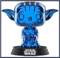 Dagobah Yoda (Blue Chrome) from Star Wars - Pop! Vinyl Figures manufactured by Funko [Loose]