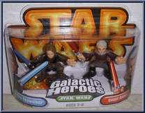 Anakin Skywalker / Count Dooku from Star Wars - Galactic Heroes - Wave  5 manufactured by Hasbro [Front]