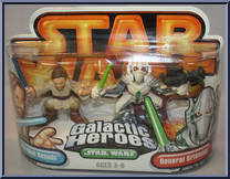 Obi-Wan Kenobi / General Grievous from Star Wars - Galactic Heroes - Wave  5 manufactured by Hasbro [Front]
