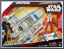Resistance X-Wing & Resistance Pilot from Star Wars - Hero Mashers - Vehicles manufactured by Hasbro [Front]