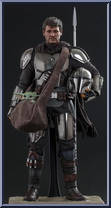 Mandalorian and Grogu from Star Wars - Mandalorian manufactured by Hot Toys [Front]