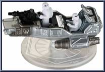 First Order Snowspeeder from Star Wars - Hot Wheels Starships - Rogue One manufactured by Mattel [Loose]
