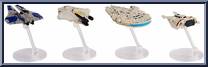Hero Starship 4-Pack from Star Wars - Hot Wheels Starships - Box Sets manufactured by Mattel [Loose]