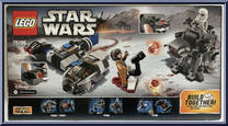 Ski Speeder vs. First Order Walker from Star Wars - Last Jedi - Microfighters manufactured by Lego [Back]