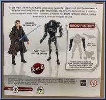 Anakin Skywalker / Cortosis Battle Droid from Star Wars - Legacy Collection - Wal-Mart - Dark Trooper manufactured by Hasbro [Back]