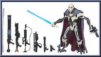General Grievous from Star Wars - Legacy Collection - Blue / White Cards - Saga Legends manufactured by Hasbro [Loose]