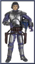 Jango Fett from Star Wars - Legacy Collection - Red / White Cards manufactured by Hasbro [Loose]