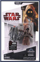 Jawa with WED Treadwell Droid from Star Wars - Legacy Collection - Red / White Cards manufactured by Hasbro [Front]