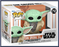 Din Grogu (with Armor) from Star Wars - Mandalorian - Pop! Vinyl Figures manufactured by Funko [Front]