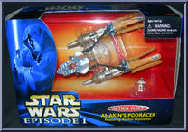 Anakin's Podracer from Star Wars - Micro Machines - Action Fleet - Vehicles manufactured by Galoob [Front]