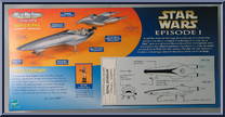 Royal Starship from Star Wars - Micro Machines - Series Alpha manufactured by Galoob [Back]