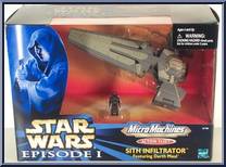 Sith Infiltrator from Star Wars - Micro Machines - Action Fleet - Vehicles manufactured by Galoob [Front]