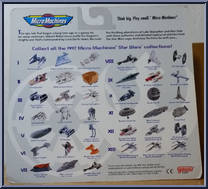XI Star Wars from Star Wars - Micro Machines - 65860 - Phase III manufactured by Galoob [Back]