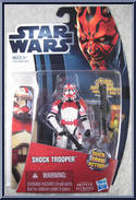 Shock Trooper (Quick-Draw Action) from Star Wars - Movie Heroes - Darth Maul Package manufactured by Hasbro [Front]