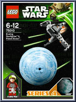 B-wing Starfighter & Planet Endor from Star Wars - Original Trilogy - Basic Series manufactured by Lego [Front]