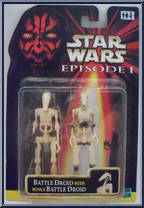 Battle Droid (with Blast Damage Battle Droid) from Star Wars - Phantom Menace - Foreign Exclusive manufactured by Hasbro [Front]