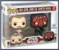 Qui-Gon Jinn vs. Darth Maul from Star Wars - Phantom Menace - 25th Anniversary Pop! manufactured by Funko [Front]