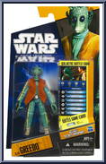 Greedo from Star Wars - Saga Legends (2010) - Basic Series manufactured by Hasbro [Front]