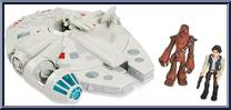 Millennium Falcon Playset with Han and Chewie from Star Wars Toybox - Box Sets manufactured by Disney [Loose]