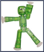 Clear Green Bot Action Figure