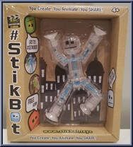 Clear Glitter Bot Action Figure