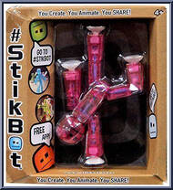 Clear Pink Bot Action Figure
