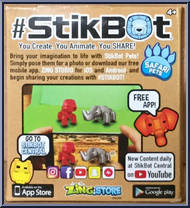 StikRhino (Red) from Stikbot - Safari Pets manufactured by Zing [Back]