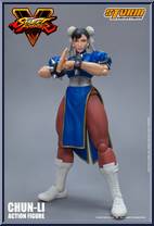 Chun-Li (Blue Outfit) from Street Fighter - Basic Series manufactured by Storm Collectibles [Loose]
