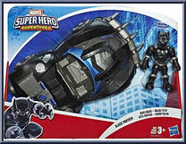 Black Panther Road Racer from Super Hero Adventures - Racers manufactured by Hasbro [Front]