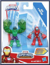 Hulk & Iron Man from Super Hero Adventures - 2-Packs manufactured by Hasbro [Front]
