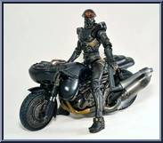 Hakaider & Bike from Super Imaginative Chogokin - Figure & Machine manufactured by Bandai [Front]