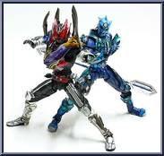 Masked Rider Den-O (Climax Form) & Urataros Imagin from Super Imaginative Chogokin - 2-Pack Boxed Set manufactured by Bandai [Loose]