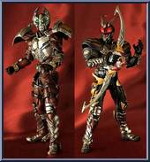 Masked Rider Garren & Chalice from Super Imaginative Chogokin - 2-Pack Boxed Set manufactured by Bandai [Front]