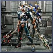 Masked Rider Ibuki & Zannki from Super Imaginative Chogokin - 2-Pack Boxed Set manufactured by Bandai [Front]