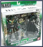 Masked Rider Zeronos & Deneb Imagin from Super Imaginative Chogokin - 2-Pack Boxed Set manufactured by Bandai [Front]