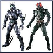 Shadow Moon & Masked Rider Black (Green Ver) (Anniversary) from Super Imaginative Chogokin - Classics 2008 manufactured by Bandai [Front]