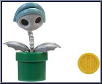 Bone Piranha Plant (with Coin) Action Figure